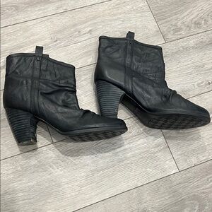 Indigo Black Heeled Boots
